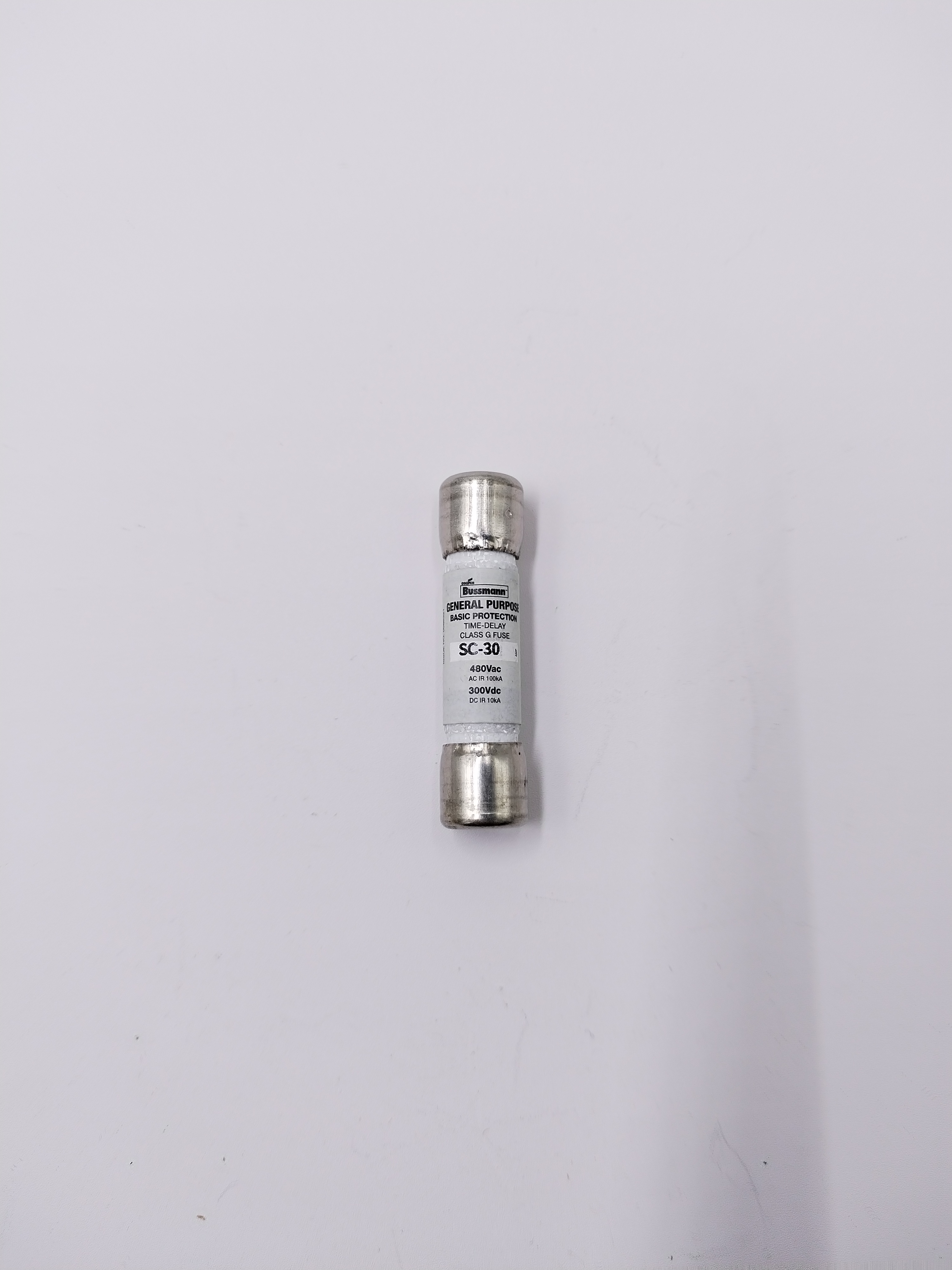 30A 480VAC 300VDC Fuse Cartridge SC-30 Ceramic Requires Holder Cartridge Non-Standard Eaton Bussmann